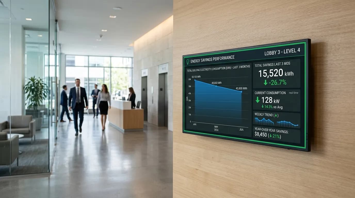 Isometric timeline showing three phases from baseline discovery to verified savings