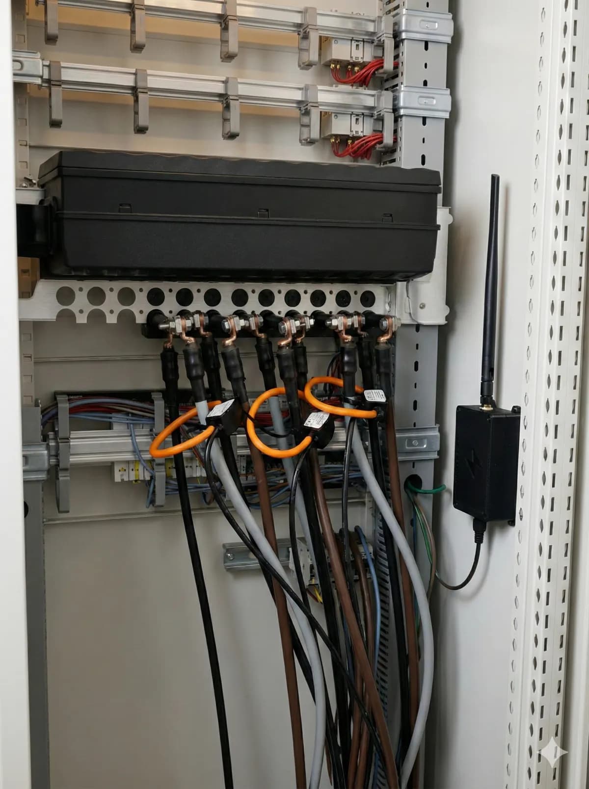Installed energy sensor on electrical panel